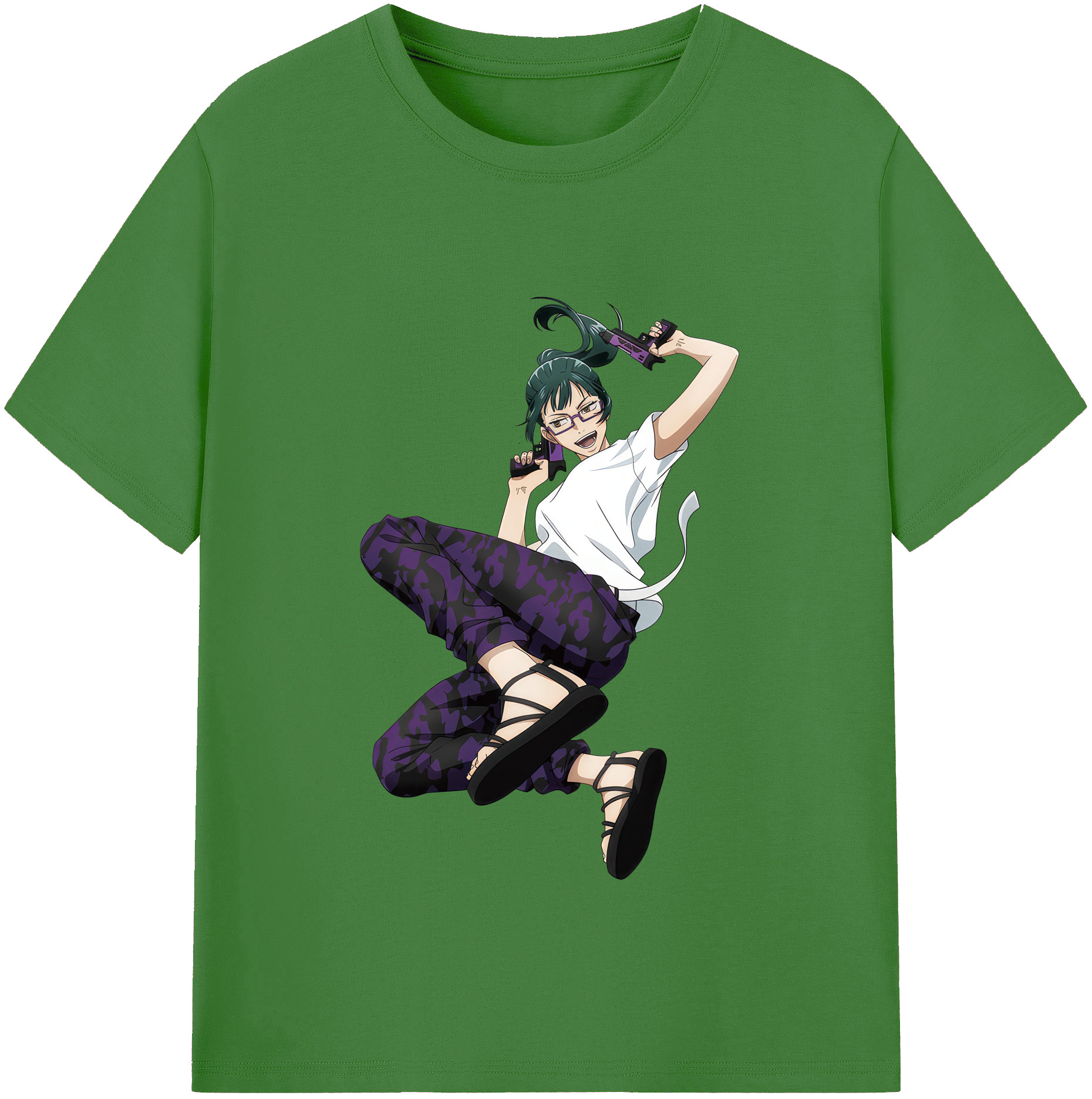 （画像用） 呪術廻戦 Jujutsu Kaisen レディースカジュアルプリントTシャツ（綿100％）